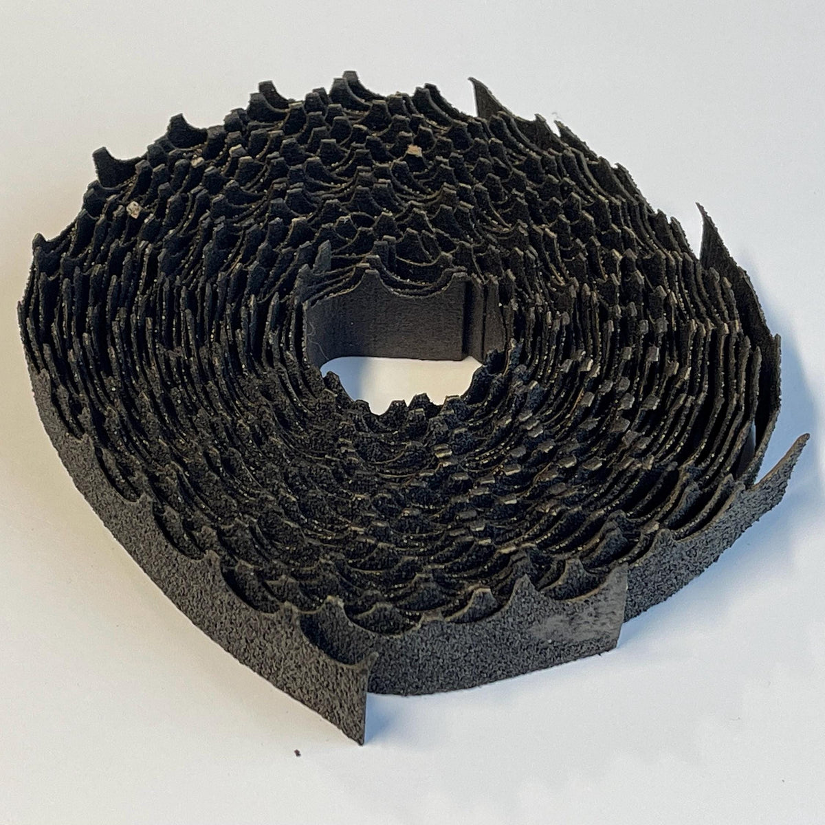 1:12 Scale Miniature Fish Scale Asphalt Shingles, Scalloped Edge, 8 Strips, 1 Sq Ft Coverage, DIY Dollhouse Supply (black)