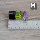 Dollhouse Supplies potted plants dolls house decoration living room 1 12th scale miniature (purple) - B057