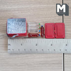 Miniature Picnic Cooler and Bottles 1:12 Scale Dollhouse Beverage Portable Soda Chiller (red) (metal) - J019