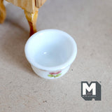 1:12 Dollhouse Supplies Miniature Ceramic Round Flower Pot , Flower Ceramic Planter - B095