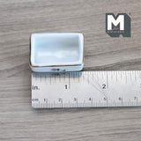 Miniature Ceramic Planter Box 1:12 Scale Dollhouse Supplies Garden Bonsai Pot 11/16 inch tall - B094