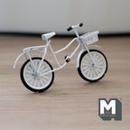 1:12 Scale Miniature Kid's Bike with Basket 3-3/14 inch long  - C030
