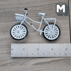 1:12 Scale Miniature Kid's Bike with Basket 3-3/14 inch long  - C030