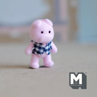 Dollhouse Miniature Piglet with Shirt 1-5/16" Tall (flocked skin) - G048