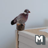 Miniature Pigeon 1:12 Scale Dollhouse Animal Dove 1-5/16 inch long (cast resin) - C058