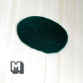 1:12 Scale Miniature Oval Rug, 4 inch long, DIY Dollhouse Supply (small) (dark green)