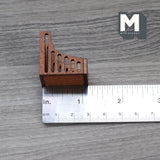 Dollhouse Supplies Mail Holder , Letter Holder , 1:12 Scale Miniature Newspaper Magazine Stand , Leaflet Flyer Holder (brown) (wood) - A071