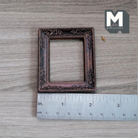 Miniature Picture Frame 1:12 Scale Dollhouse Ornate Painting Frame Canvas Frame 2-1/2 inch tall (plastic) - A086