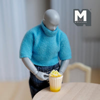 Miniature Lemon Slush 1:12 Scale Large Size Beverage 1/2 inch dia. (plastic) - E094