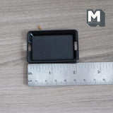 Dollhouse Supplies Baking Pan with Handles 1:12 Scale Miniature Bakery Tray Food Court Tray 2-1/8 inch long  (metal) (black) - E049