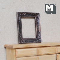 Miniature Picture Frame 1:12 Scale Dollhouse Ornate Painting Frame Canvas Frame 2-1/2 inch tall (plastic) - A086