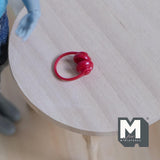 Miniature Headphone 1:12 Scale Dollhouse Supplies Headset Over Ear Headphone  (red) (non working) - G043