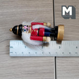 Dollhouse Christmas Decoration Miniature Long Hair Soldier Standing 3-1/8 inch tall (wood) -