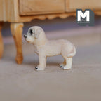 1:12 Scale Miniature Standing Labrador Puppy, 1-1/4 inch tall, DIY Dollhouse Supply (cast resin) (cream)