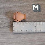 Miniature Clay Flower Vase 1:12 Scale Dollhouse Supplies Garden Pottery Planter 1-1/8 inch tall - B091