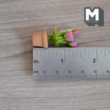 Dollhouse Supplies potted flower, dolls house Rose, decoration living room 1 12th scale miniature (pink) - F083