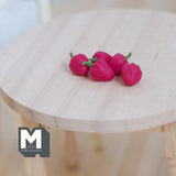 1:12 Dollhouse Supplies Miniature Vegetable 5 x Sweet Red Peppers 5/16 inch tall - D058