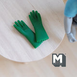 Miniature Dish Washing Glove 1:12 Scale Dollhouse Supplies Kitchen Accessories  (green) - F033