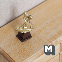 Miniature Hockey Trophy 1:12 Scale Dollhouse Decoration Hockey Award Cup 1-3/16 inch tall - G096