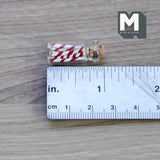 Miniature Candy Cane Jar 1:12 Scale Dollhouse Food Glass Jar with Cork 7/8 inch tall - G070