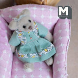 Miniature Plush Bear in One Piece Dress Dollhouse Lady Bear 3-1/8 inch tall (from WMB) - H047