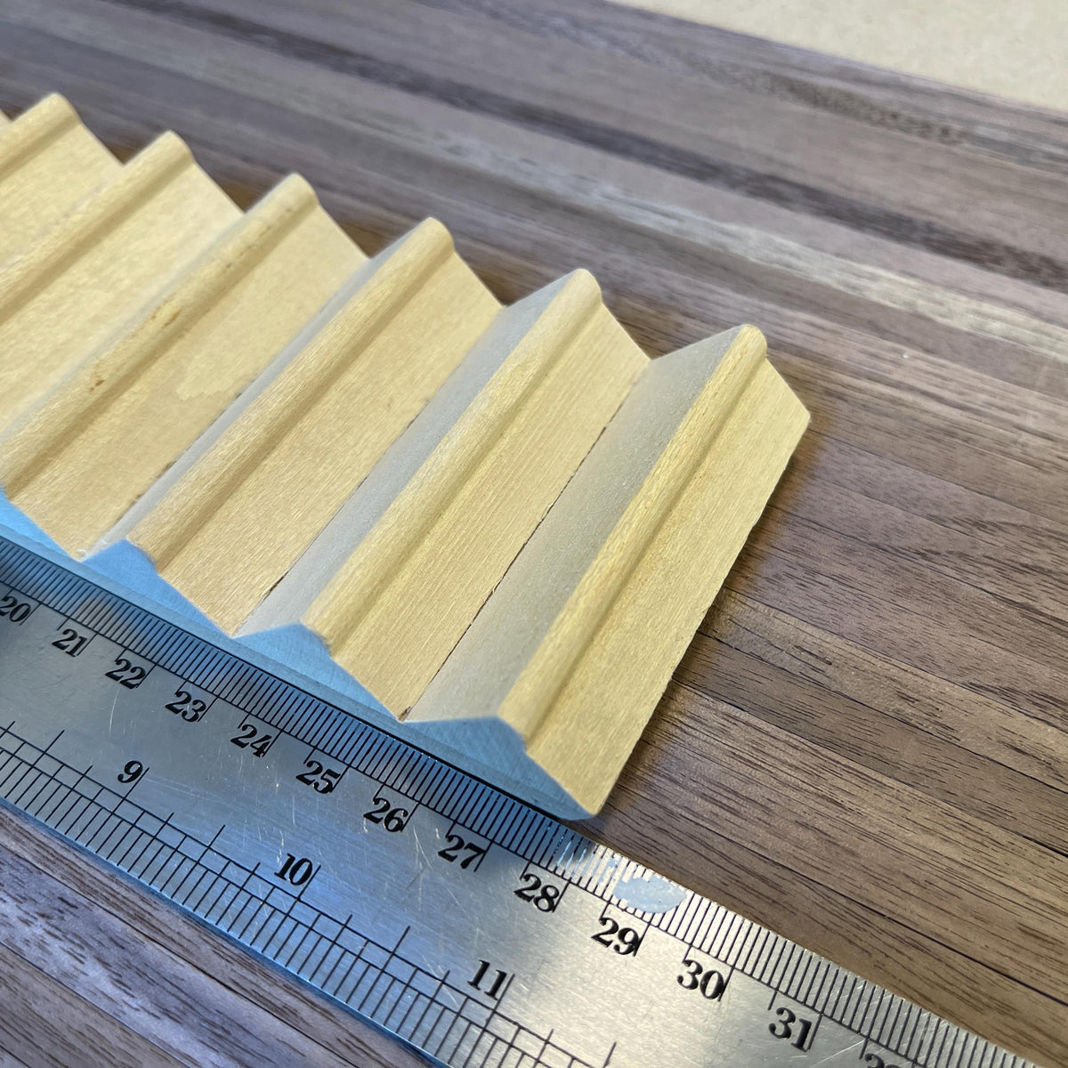 1:12 Scale Miniature Unfinished Dollhouse Staircase, 11 Treads, 2-11/16 inch wide