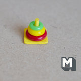 Dollhouse Miniature Baby Toy Stacking Toy Rings 1:12 Scale - G080