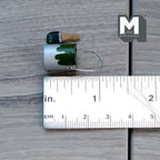 Miniature Paint Can and Bruch 1:12 Scale Dollhouse Supplies Paint Tin Bucket Pail Drum (dark green) - H026