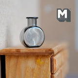 Dollhouse Supplies Glass Flower Vase 1:12 Scale Miniature Water Bottle (gray) (D)