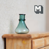Dollhouse Supplies Glass Water Bottle 1:12 Scale Miniature Flower Vase (green) (I)