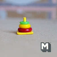 Dollhouse Miniature Baby Toy Stacking Toy Rings 1:12 Scale -