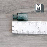Miniature Glass Vase 1:12 Scale Water Bottle Dollhouse Supplies Decoration 1-1/8 inch tall (green) (M)