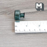 1:12 Dollhouse Supplies Miniature Small Clear Green Glass Bottle / Glass Green Flower Vase (O)