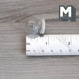 Dollhouse Supplies Glass Jar Container with Wood Lid 1:12 Scale Miniature Jar 11/16 inch tall (S) E004