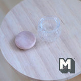Dollhouse Supplies Glass Jar Container with Wood Lid 1:12 Scale Miniature Jar 11/16 inch tall (S) E004
