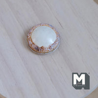 Miniature Pie on Metal Plate 1:12 Dollhouse Food Baked Pie Tar Fruit Cake 13/16 inch dia. (e) - E018