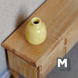 Dollhouse Supplies Flower Vase 1:12 Scale Miniature Ceramic Vase 1-3/16 inch tall (yellow) - B087