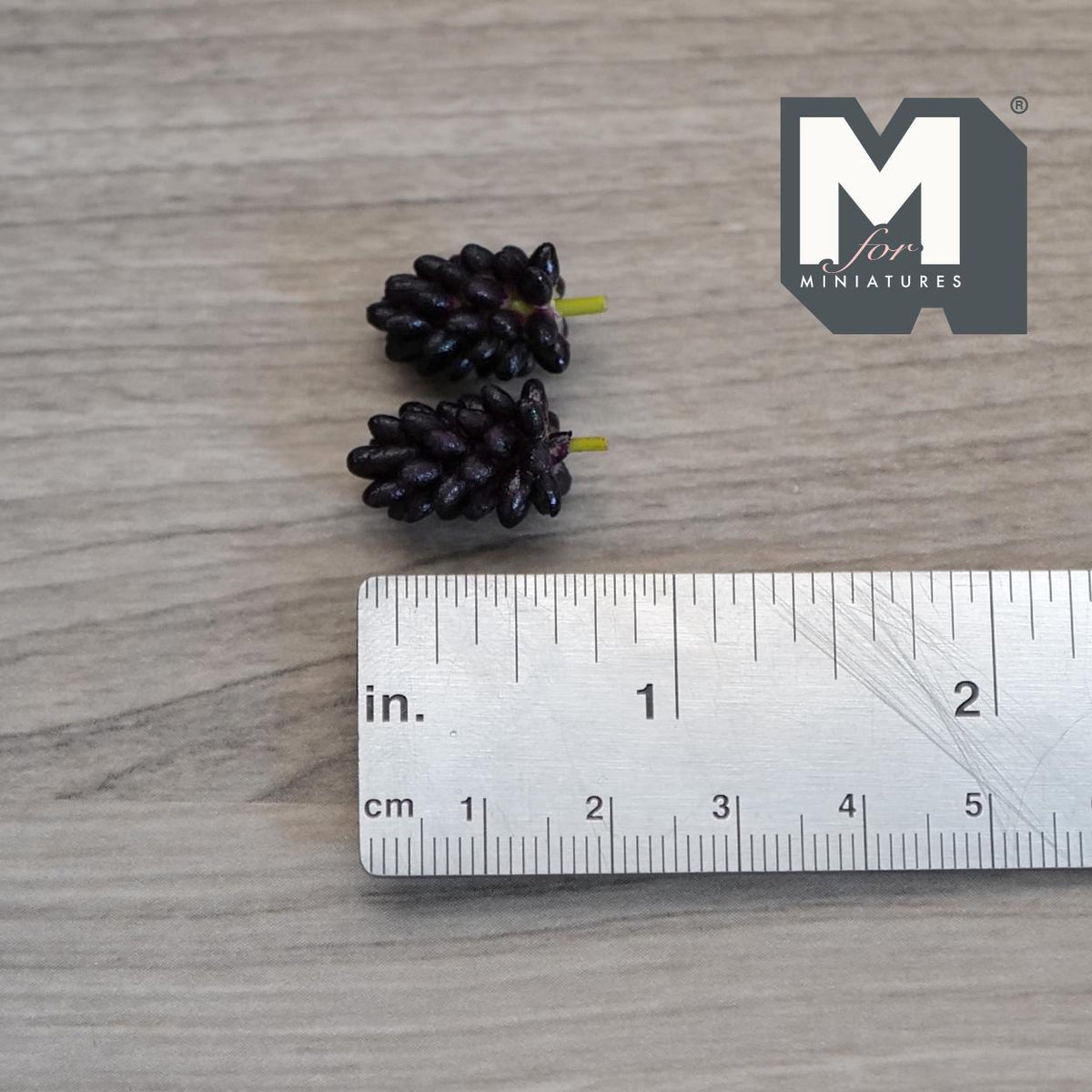 1:12 Dollhouse Supplies Miniature fruit 2 x grape - D059