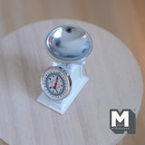 Dollhouse Miniature  kitchen scale, Tiny food scale 1:12 scale (White) - C093