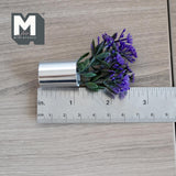 Dollhouse Supplies potted plants dolls house decoration living room 1 12th scale miniature (purple) - F091