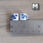 1:12 miniature ceramic coffee mug with handle tea cup set of 2 - A081