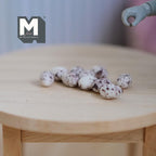 1:12 Scale Miniature Quail Eggs, Set of 10, 3/8 inch long, DIY Dollhouse Supply (resin) (non edible)