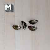 Dollhouse Miniature Half Moon Cabinet Pulls Dresser Pulls Drawer Pulls Door Pulls brass Piece Pack (A4) A049