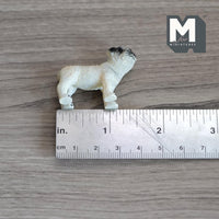 Miniature Standing Pug 1:12 Scale Diorama Dog 1-1/2 inch long (cast resin) (beige) - C058