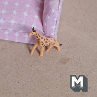 Miniature Giraffe Doll 1:12 Scale Dollhouse Animal Decoration 1-5/16 inch tall - G039