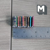 Assorted 1:12 Miniature Hardcover Book Set of 12 (all blank pages) - C039