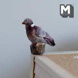 Miniature Pigeon 1:12 Scale Dollhouse Animal Dove 1-5/16 inch long (cast resin) - C058