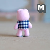 Dollhouse Miniature Piglet with Shirt 1-5/16" Tall (flocked skin) - G048