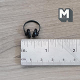 Miniature Headphone 1:12 Scale Dollhouse Supplies Headset Over Ear Headphone  (black) (non working) - G043