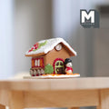 Miniature Gingerbread House Snowman Christmas Tree and Stars 1:12 Scale Dollhouse Food Decoration (Fake miniature) - J027